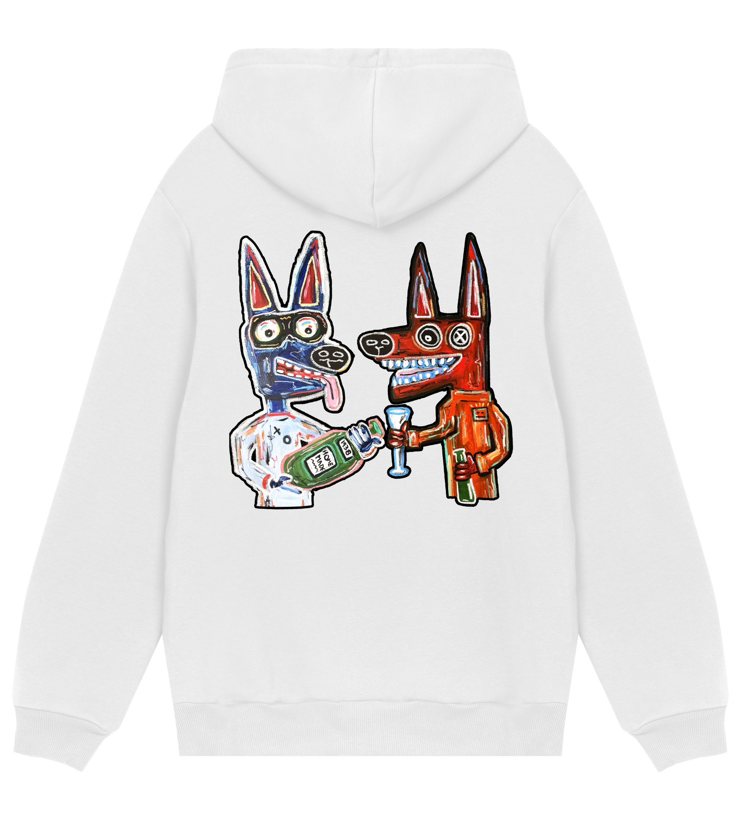 Mens Regular Hoodie White - Home made