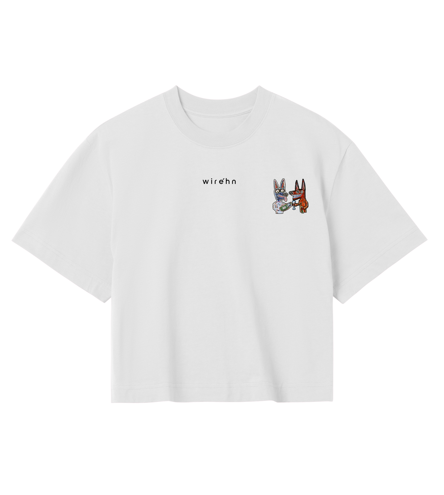 Womens Crop Top White - Home made