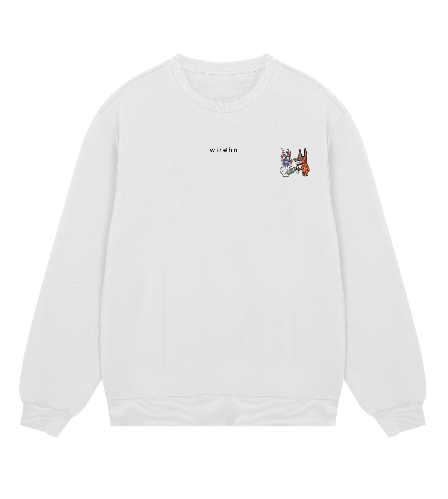 Mens Regular Sweatshirt White - Home made