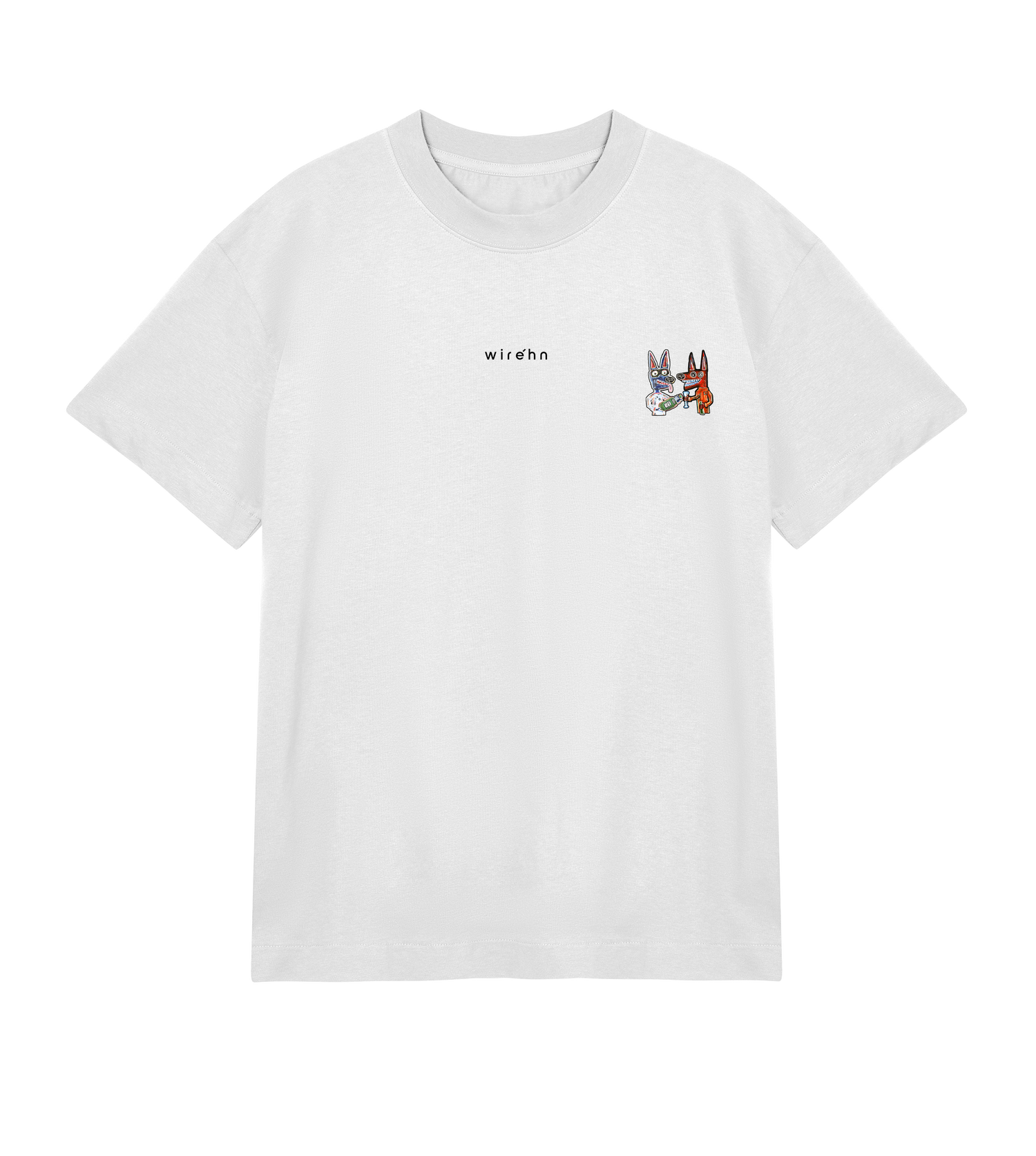 Mens Boxy Tee White - Home made