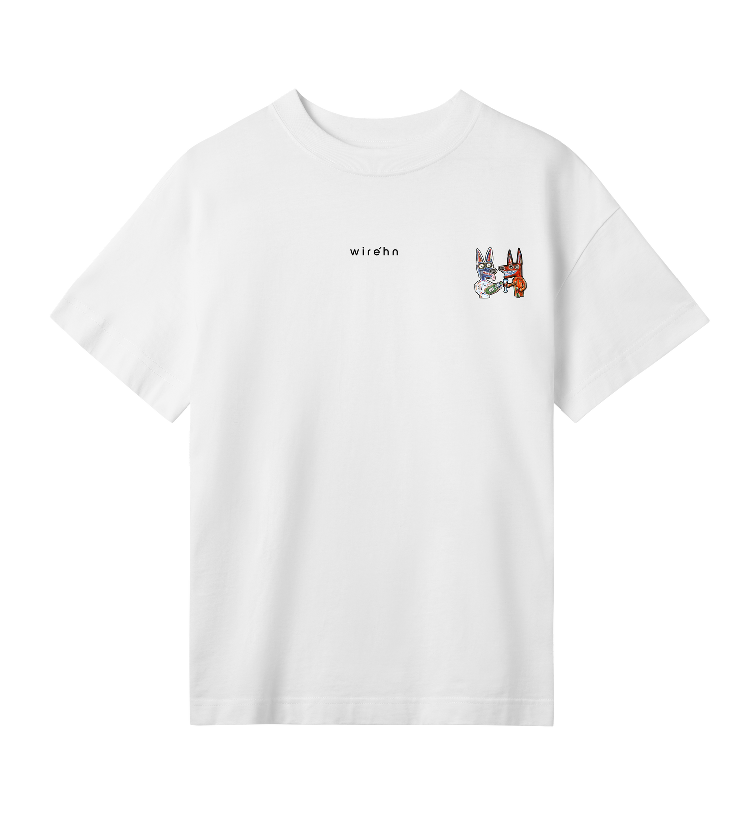 Womens Oversized Tee White - Home made
